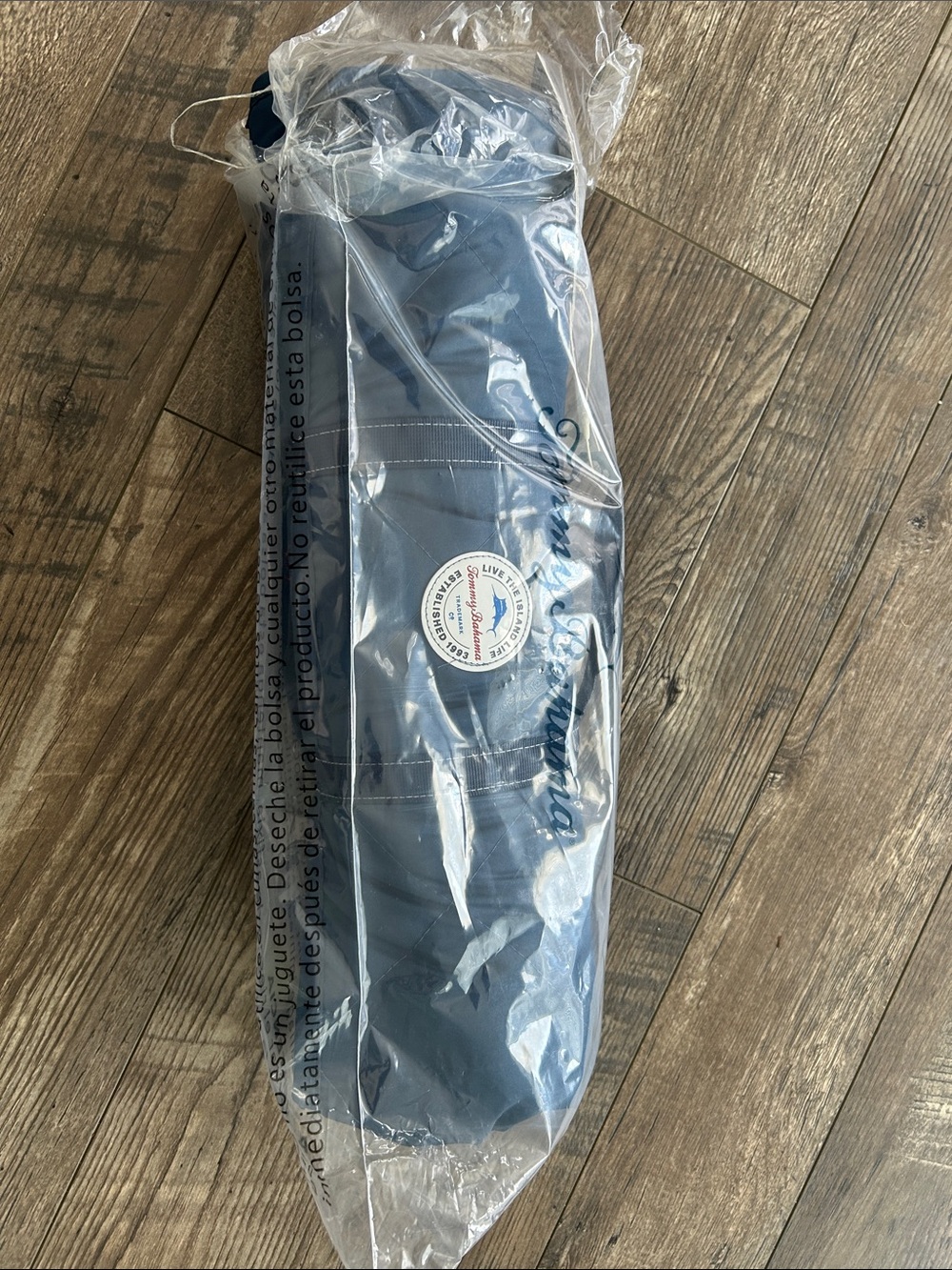 Tommy Bahama Navy Blue Travel Blanket with Carry Strap